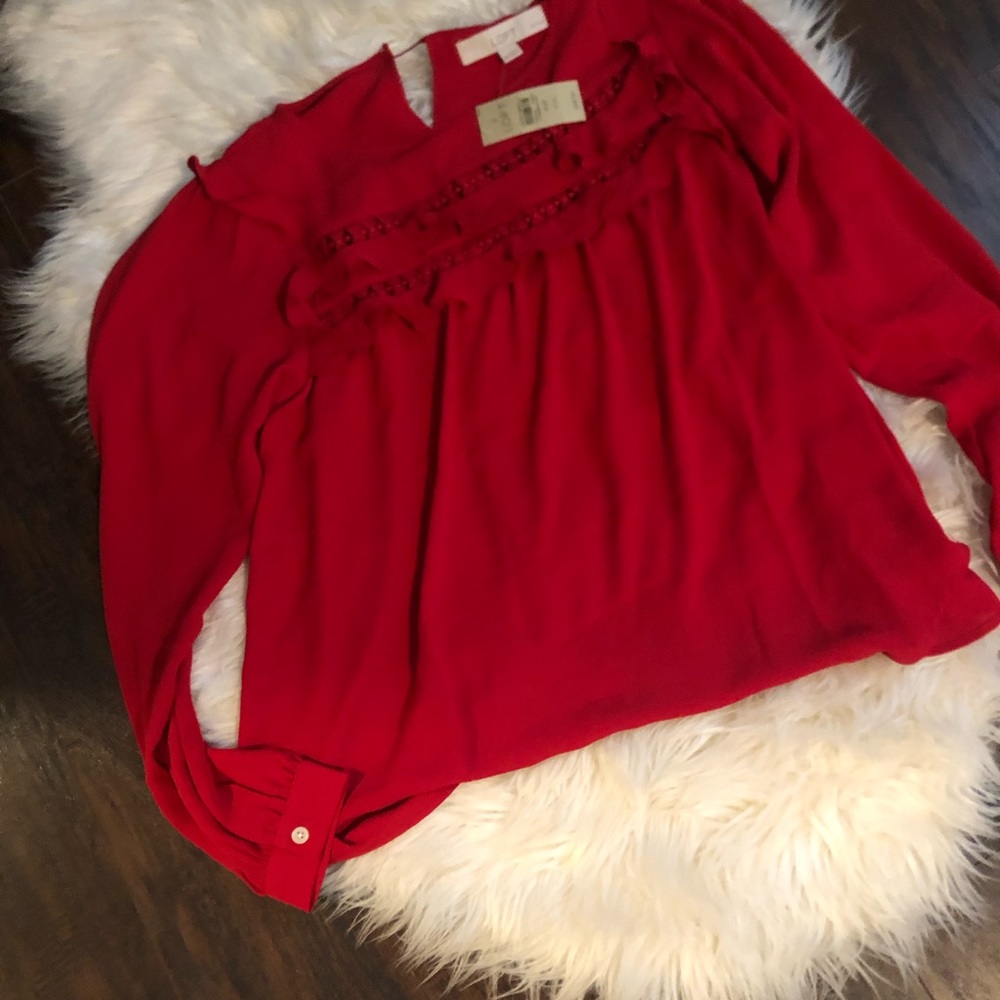 Red blouse